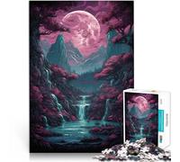 Rompecabezas para Adultos de 1000 Piezas Arte de neón de Paisaje japonés Aprendizaje Educativo Decoración artística del hogar 75x50cm