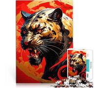 Rompecabezas para Adultos de 1000 Piezas Arte de Pantera Japonesa Juegos educativos Juguetes de Bricolaje Ideas de Regalos 75x50cm