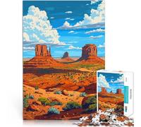 Rompecabezas para Adultos de 1000 Piezas Arte de píxeles de la Naturaleza de Utah Difícil y desafío para la decoración del hogar 75x50cm