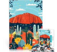 Rompecabezas para Adultos de 1000 Piezas Arte de Uluru Australia Reducción del estrés Interesante Decoración 52x38cm