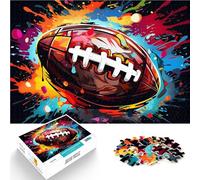 Rompecabezas para Adultos de 1000 Piezas Arte del fútbol Americano para el Juguete de desafío de Juego Educativo Obra de Arte 38x26cm