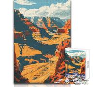 Rompecabezas para Adultos de 1000 Piezas, Arte Natural del Gran Cañón, diversión Familiar y Noches de Juegos, antiestrés, Regalos de Amigo Secreto, tamaño 38x26cm