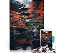 Rompecabezas para Adultos de 1000 Piezas “ Arte paisajístico japonés” ，para Mayores de 14 años Matar el Tiempo en Vacaciones en casa Regalos difíciles y difíciles para Mujeres y Hombres。