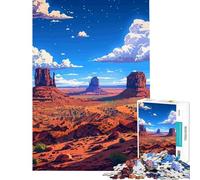 Rompecabezas para Adultos de 1000 Piezas Arte pixelado de la Naturaleza de Utah Juego de ingenio Juego desafiante Juguetes Regalo Divertido Vacaciones en casa Matar el Tiempo (tamaño 50x75cm)