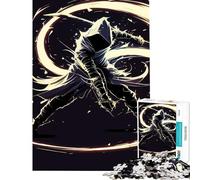 Rompecabezas para Adultos de 1000 Piezas Asesinos con Espada Brillante póster Vintage Juegos relajantes Juguetes educativos Regalo para cumpleaños Divertido y con Humor (tamaño 50x75cm)