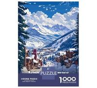 Rompecabezas para Adultos De 1000 Piezas Aspen Snowmass Ski Resort Rompecabezas para Adolescentes Juguetes Antiestrés Mejora La Memoria Gran Regalo para Jugar 52x38cm/1000pcs