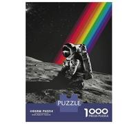 Rompecabezas para Adultos De 1000 Piezas Astronaut Cosmic Rainbow Rompecabezas para Adultos Juegos Familiares Decoración Perfecta Cumpleaños Y Navidad 70x50cm/1000pcs