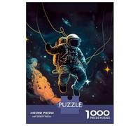 Rompecabezas para Adultos De 1000 Piezas Astronaut Exploring Space Rompecabezas para Adultos Juguete Decoración De Pared Decoración del Hogar Regalos para Amigos Y Familiares 70x50cm/1000pcs