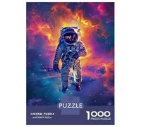 Rompecabezas para Adultos De 1000 Piezas Astronaut Floating in Space-2 Rompecabezas para Adolescentes Juguetes De Bricolaje Corte De Precisión Difícil Y Desafiante 38x26cm/1000pcs