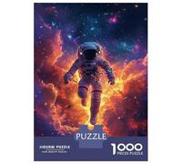 Rompecabezas para Adultos De 1000 Piezas Astronaut Floating in Space-4 Rompecabezas para Adultos Juego De Ingenio Decoración Perfecta Cumpleaños Y Navidad 38x26cm/1000pcs