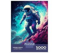 Rompecabezas para Adultos De 1000 Piezas Astronaut in Space Surfer Rompecabezas para Adolescentes Juego Familiar Carrera De Velocidad Manual Cumpleaños 70x50cm/1000pcs