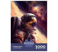 Rompecabezas para Adultos De 1000 Piezas Astronaut Reflection Rompecabezas para Adolescentes Juego Familiar Carrera De Velocidad Manual Cumpleaños 70x50cm/1000pcs
