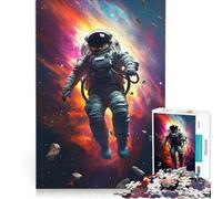 Rompecabezas para Adultos de 1000 Piezas: Astronauta del Big Bang, Juegos relajantes, desafío difícil, fortalece el Amor Entre Parejas 38x26cm