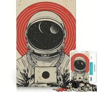 Rompecabezas para Adultos de 1000 Piezas Astronauta del Universo,decoración de Ajuste Limpio,Juguete de desafío Mental,Juego Acogedor,Regalo de cumpleaños artístico (38x26cm)