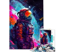 Rompecabezas para Adultos de 1000 Piezas Astronauta errante Juguete para Decorar la Pared Desafío difícil cumpleaños (tamaño 50x75cm)