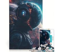 Rompecabezas para Adultos de 1000 Piezas: Astronauta Explorador del Cosmos, Juguete antiestrés, Ideal para la interacción Entre Padres e Hijos, cumpleaños 38x26cm