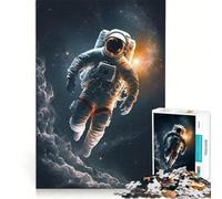 Rompecabezas para Adultos de 1000 Piezas: Astronauta flotando en el Espacio, decoración de Pared, Actividades Divertidas para el hogar, para Fortalecer el Amor en Pareja 50x75cm