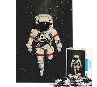 Rompecabezas para Adultos de 1000 Piezas Astronauta Legado Lunar Juego Imposible Juguetes Educativos Regalo de Cumpleaños Corte de Precisión (Tamaño 38x52cm)
