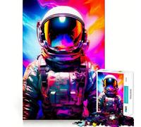 Rompecabezas para Adultos de 1000 Piezas Astronauta,Nebulosa Espacial,Articulaciones Precisas,Juego de Desafío Mental,Juguete para Momentos Divertidos y Relajados,Decoración Navideña para el Hogar