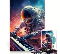 Rompecabezas para Adultos de 1000 Piezas Astronauta,Pianista,Piezas de Corte preciso,Divertido,lógico,para desarrollar la Habilidad,Relajante,entretenido,Regalo de cumpleaños (38x52cm)