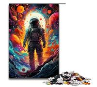 Rompecabezas para Adultos de 1000 Piezas: Astronauta Viajando en el Espacio Ayuda a ejercitar el Cerebro Juguetes adictivos para Cultivar la Paciencia 1000 Piezas (75 x 50 cm)