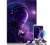 Rompecabezas para Adultos de 1000 Piezas: astronautas en el Espacio Ayuda a ejercitar el Cerebro Juguetes adictivos para Cultivar la Paciencia Regalo de cumpleaños (75x50cm)