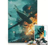 Rompecabezas para Adultos de 1000 Piezas Ataque aéreo en Tiempos de Guerra Juego práctico Divertido y con toques de Humor Colección de Artistas de Bellas Artes 50x75cm