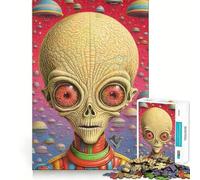 Rompecabezas para Adultos de 1000 Piezas Ataque Desde Marte,Arte de Corte Exacto,Actividad Cerebral,Juego Divertido para Relajarse,decoración navideña para el hogar (38x26cm)