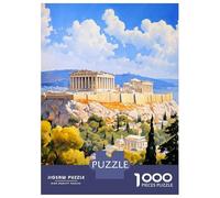 Rompecabezas para Adultos De 1000 Piezas Athens Greece Travel Rompecabezas para Adultos Juegos Relajantes Decoración Cumpleaños 70x50cm/1000pcs
