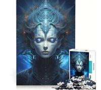 Rompecabezas para Adultos de 1000 Piezas: Atlantian Queen, Juego Relajante, dificultad difícil, con póster y Hoja de Preguntas a Juego, 50x75cm
