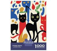 Rompecabezas para Adultos De 1000 Piezas Atomic Cats Painting Rompecabezas Juguetes Antiestrés, Divertidos Y Humorísticos Regalos para Reducir El Estrés 52x38cm/1000pcs