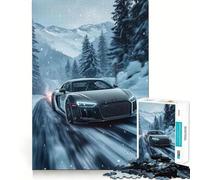 Rompecabezas para Adultos de 1000 Piezas Audi R en la Nieve Juego de articulaciones afiladas Desafío Mental Juguete para Momentos de diversión y Tranquilidad Arte navideño para el hogar (50x75cm)
