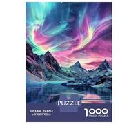 Rompecabezas para Adultos De 1000 Piezas Aurora Borealis Reflections Rompecabezas para Adultos Juguetes Antiestrés Mejora La Memoria Oferta como Regalo para Toda La Familia 52x38cm/1000pcs