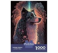 Rompecabezas para Adultos De 1000 Piezas Australian Shepherd Dog Rompecabezas para Adolescentes Juegos Relajantes Pero Divertidos Y Humorísticos Desafiantes De Completar 70x50cm/1000pcs