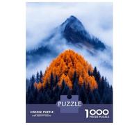Rompecabezas para Adultos De 1000 Piezas Autumn Mountain Mist Rompecabezas para Adolescentes Juguetes De Bricolaje Corte De Precisión Difícil Y Desafiante 38x26cm/1000pcs