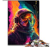 Rompecabezas para Adultos de 1000 Piezas, Aventura astronáutica, cartón, tamaño 26x38cm, Regalo, desafío Mental, Actividad educativa para Adolescentes.