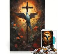 Rompecabezas para Adultos de 1000 Piezas: Aves en el Cristianismo, Juego de ingenio, Regalo de cumpleaños, Ideal para Decorar el Escritorio 50x75cm