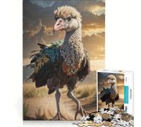 Rompecabezas para Adultos de 1000 Piezas Avestruz y un Loro Juego Educativo para Relajarse intelectualmente Regalo de cumpleaños 38x52cm