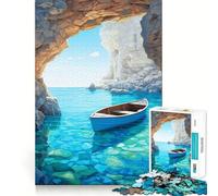 Rompecabezas para Adultos de 1000 Piezas Azure Gateway Sharp Joint Play Juguete de desafío Mental Tiempo de diversión Tranquilo Arte navideño para el hogar (38x52cm)