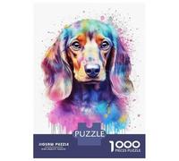 Rompecabezas para Adultos De 1000 Piezas Baby Dachshund Puppy Dog Rompecabezas para Adultos Juguetes Antiestrés Aliviador del Estrés Regalos De Cumpleaños Y Únicos 70x50cm/1000pcs