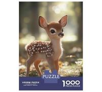 Rompecabezas para Adultos De 1000 Piezas Baby Deer Fawn in Forest Rompecabezas para Adultos Juguetes Antiestrés Aliviador del Estrés Regalos De Cumpleaños Y Únicos 38x26cm/1000pcs