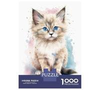 Rompecabezas para Adultos De 1000 Piezas Baby Ragdoll Cat Kitten Rompecabezas para Adultos Juego Familiar Pero Divertido Y Humorístico Cumpleaños 38x26cm/1000pcs