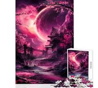 Rompecabezas para Adultos de 1000 Piezas bajo el Resplandor Lunar Juguete Educativo Gran Regalo y Juego Educativo Adecuado para decoración de Escritorio tamaño 50x75cm