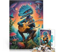 Rompecabezas para Adultos de 1000 Piezas Baladas Steampunk de Dinosaurios Acertijo para Decoración de Pared cumpleaños y Navidad 38x26cm