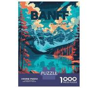 Rompecabezas para Adultos De 1000 Piezas Banff National Park Landscape Art Rompecabezas Juegos Relajantes Decoración De Pared Oferta como Regalos para Toda La Familia 70x50cm/1000pcs