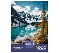 Rompecabezas para Adultos De 1000 Piezas Banff National Park Scenery Rompecabezas Juego De Ingenio Regalos para Mujeres Regalos De Juegos Desafiantes 38x26cm/1000pcs
