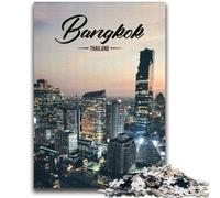 Rompecabezas para Adultos de 1000 Piezas Bangkok Ejercita el Cerebro Juguete adictivo para Cultivar la Paciencia Ideal para Parejas (tamaño 38x52cm)