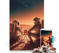 Rompecabezas para Adultos de 1000 Piezas Bar Espacial Marciano Juegos Divertidos Carrera de Velocidad Manual colección de Artistas Bellas Artes 50x75cm