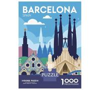 Rompecabezas para Adultos De 1000 Piezas Barcelona Spain Travel Rompecabezas para Adultos Juego De Ingenio Juego Divertido Y Humorístico Juego Desafiante Regalos 52x38cm/1000pcs