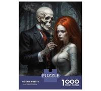 Rompecabezas para Adultos De 1000 Piezas Baron Samedi and His Wife Rompecabezas para Adultos Juego Práctico Corte De Precisión 70x50cm/1000pcs